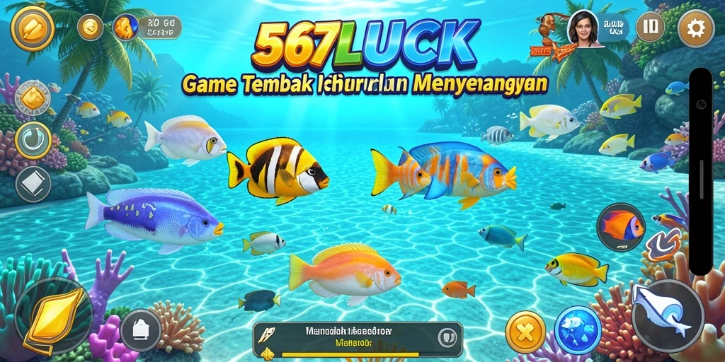 Tampilan gameplay Tembak Ikan yang seru dan menarik di 567LUCK.