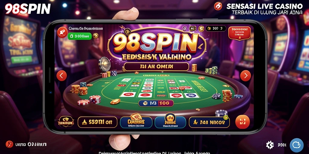 Screenshot gameplay dengan dealer langsung di 98SPIN.