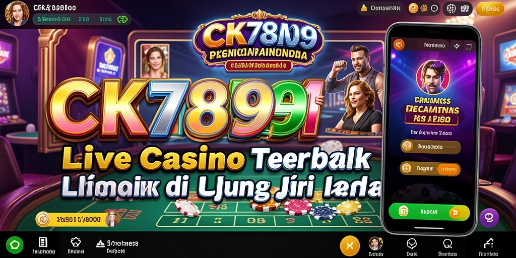 Tampilan menarik dari gameplay Live Casino CK789 yang mendebarkan.