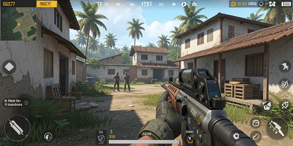 Screenshot GUS77 yang menampilkan aksi gameplay seru dengan efek grafis yang menakjubkan.