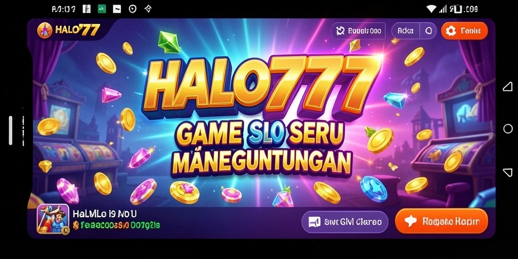 Gameplay seru dan penuh warna di HALO777 slot.