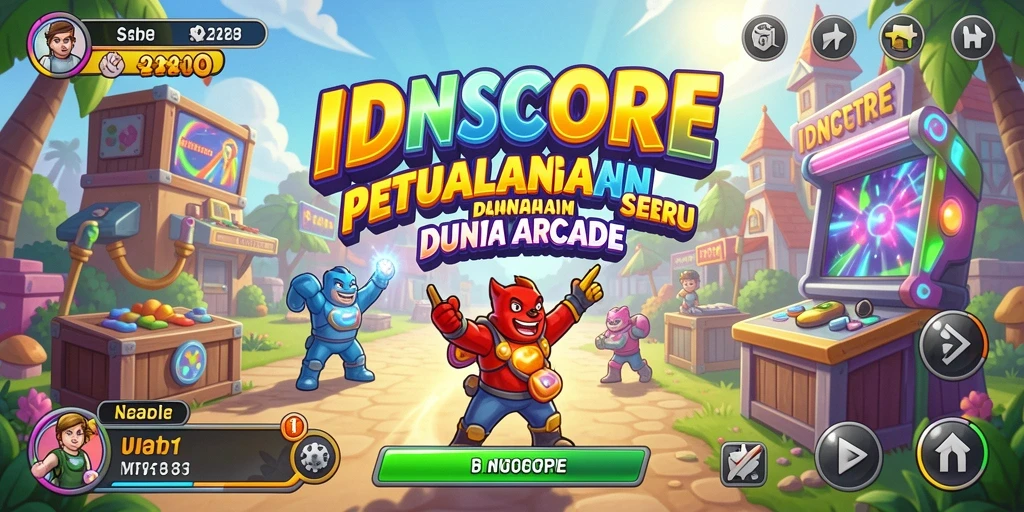 Tampilan menarik dari gameplay seru IDNSCORE yang menantang.