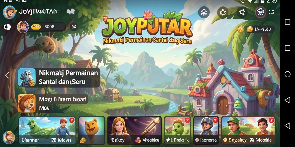 Screenshot gameplay JOYPUTAR yang menggambarkan keseruan permainan.