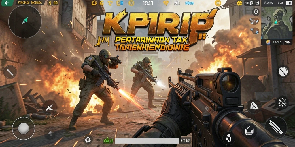 Screenshot KKRP menampilkan aksi pertempuran yang mendebarkan dalam gameplay FPS.