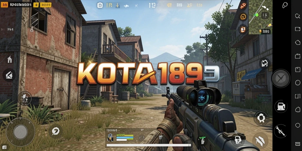 Tangkapan layar utama KOTA189 menampilkan aksi gameplay seru dalam TPS.