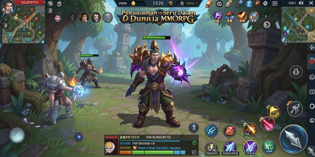 Screenshot gameplay OCATOTO menampilkan aksi mendebarkan di dunia MMORPG.