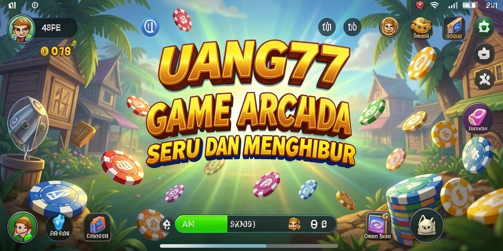Tampilan gameplay seru dan penuh warna UANG77.